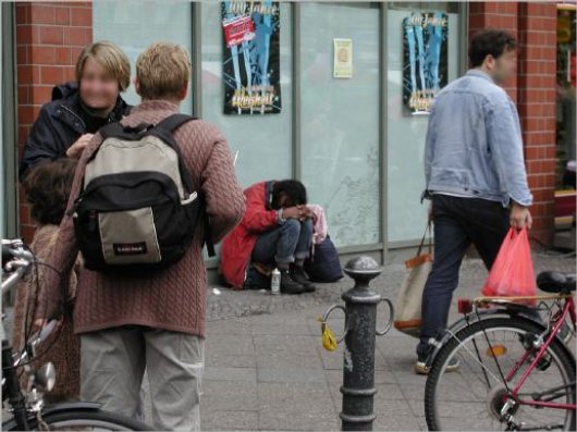 schlafender Obdachloser